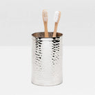 Pigeon and Poodle - PP001543 - Verum Brush Holder - Verum - Antique Brass Hammered Metal