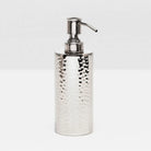 Pigeon and Poodle - PP001556 - Verum Soap Pump - Verum - Shiny Nickel Hammered Metal