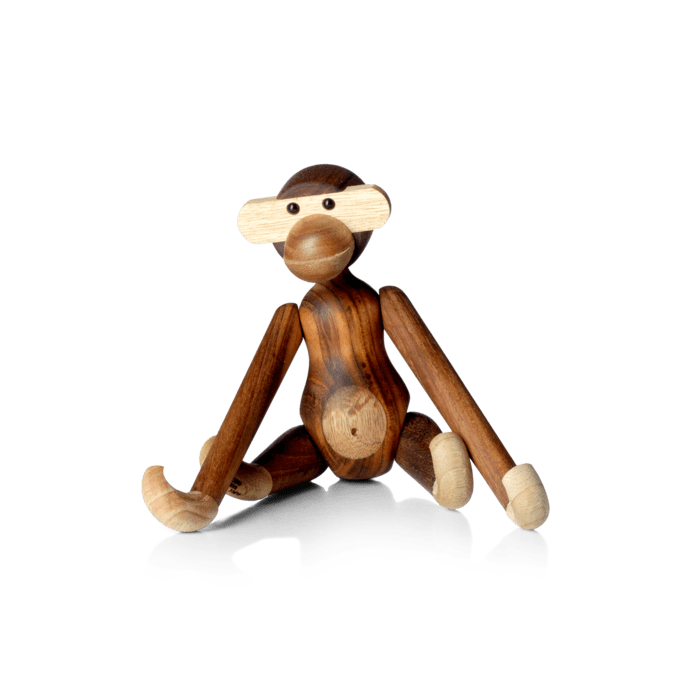 Kay Bojesen 39250 Monkey Wooden Figurine in Teak/Limba