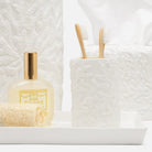 Pigeon and Poodle PP004832 Alanya Brush Holder in White Porcelain