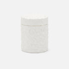 Pigeon and Poodle PP004833 Alanya Canister Small in White Porcelain