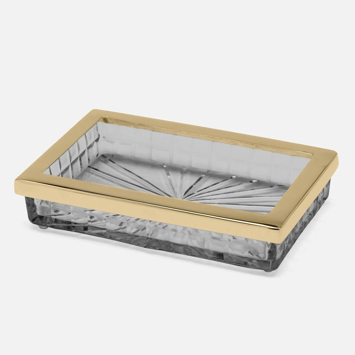 Pigeon and Poodle - PP006349 - Argos Soap Dish - Argos - Clear Glass/Nickel