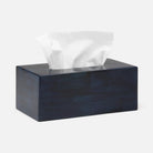 Pigeon and Poodle - PP004569 - Arles Tissue Box - Arles - Navy Faux Horn
