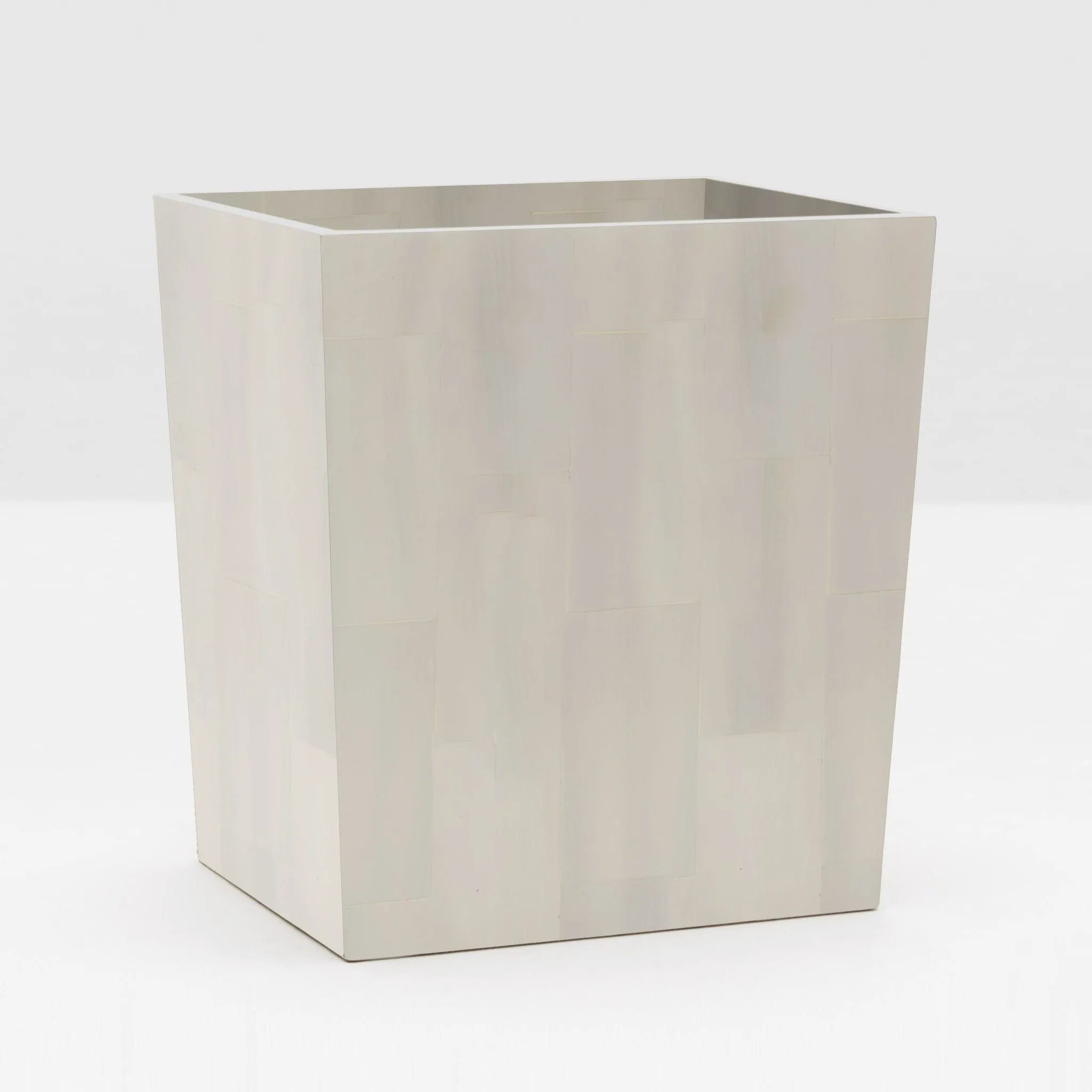 Pigeon and Poodle - PP000264 - Arles Wastebasket - Arles - White Faux Horn