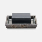 Pigeon and Poodle - PP006953 - Bern Soap Dish - Bern - Ash Gray Mappa Burl