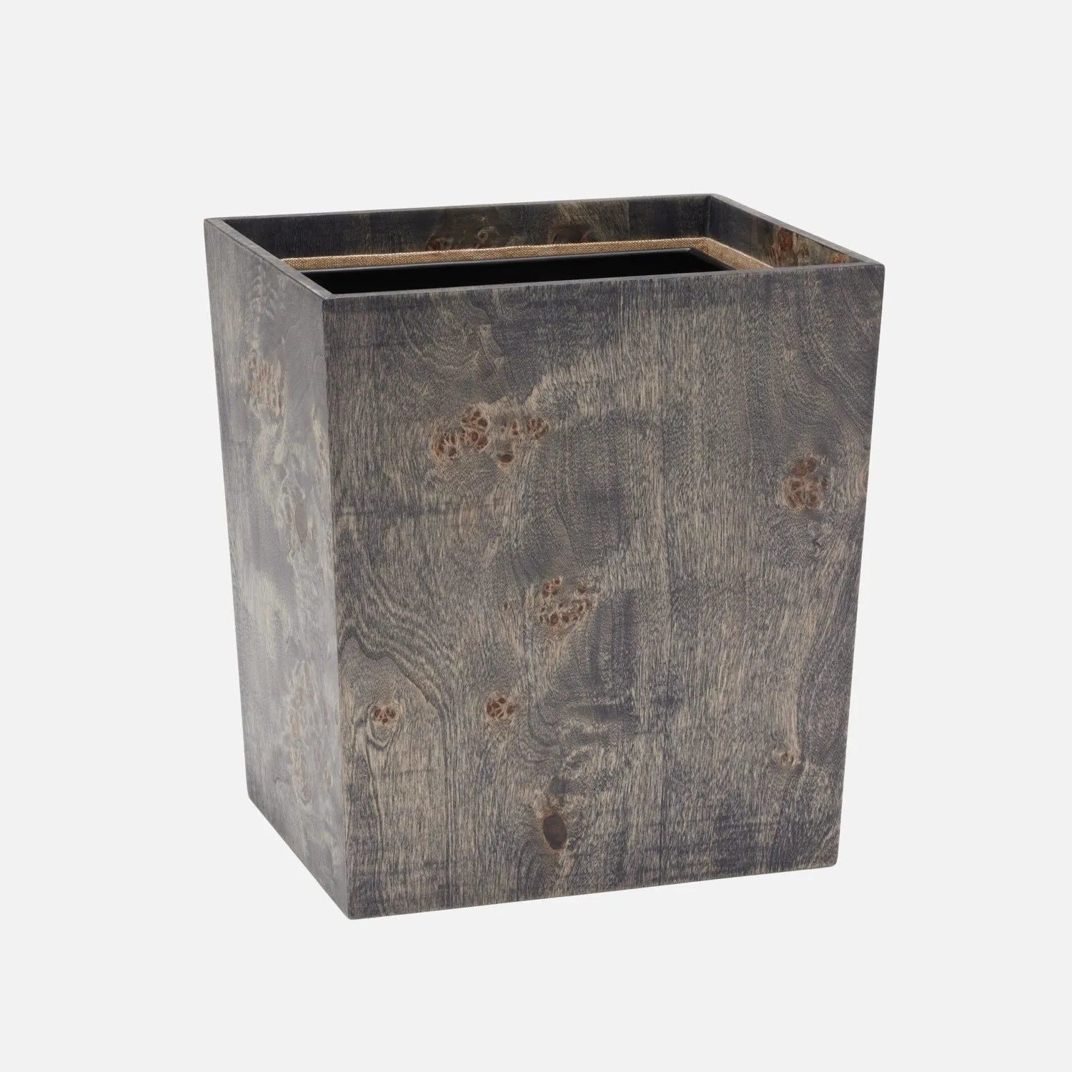 Pigeon and Poodle - PP006949 - Bern Wastebasket - Bern - Ash Gray Mappa Burl