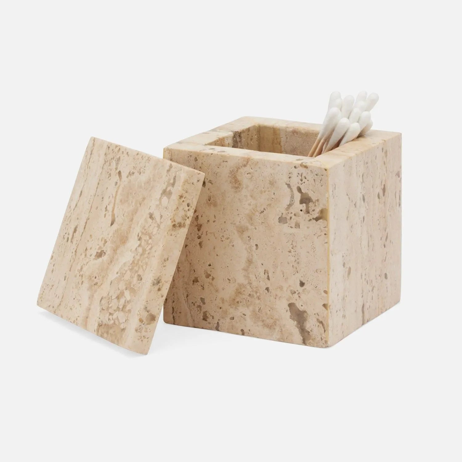 Pigeon and Poodle - PP006106 - Bowen Canister - Bowen - Natural Travertine/Resin