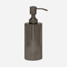 Pigeon and Poodle PP006016 Buren Soap Pump in Black Nickel Etched Metal