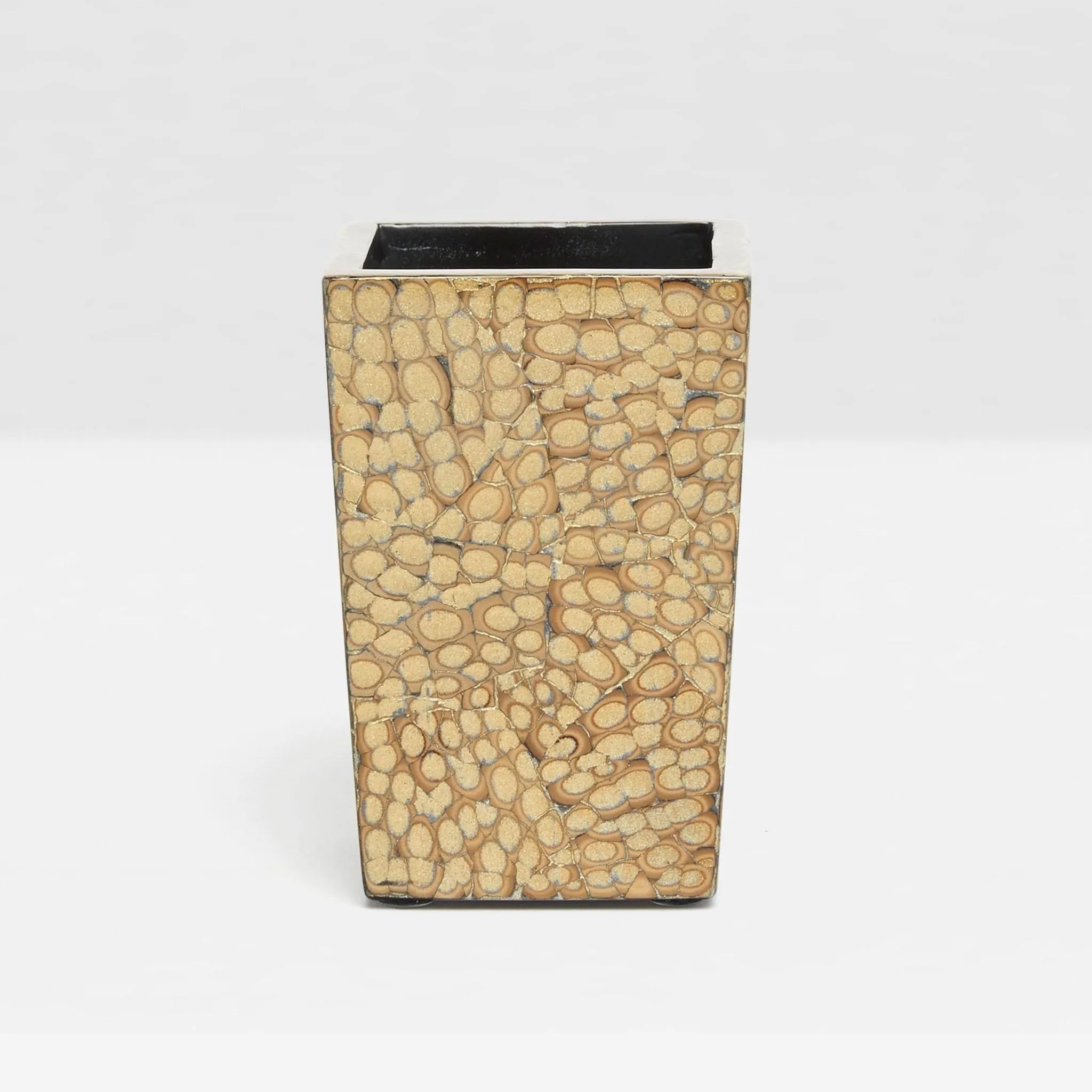 Pigeon and Poodle - PP000356 - Callas Brush Holder - Callas - Gold Lacquered Eggshell
