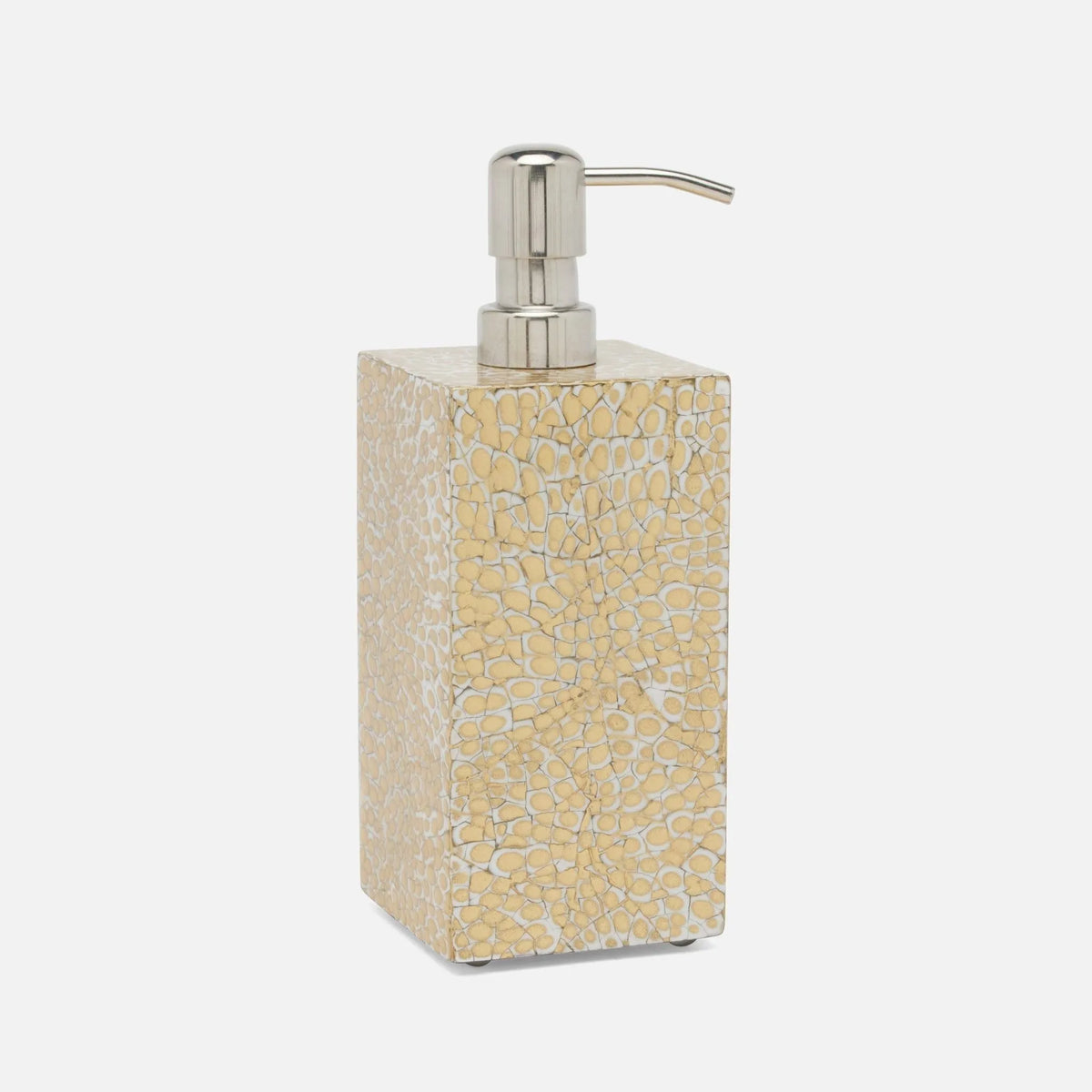 Pigeon and Poodle - PP005543 - Callas Xl Soap Pump - Callas - Gold/White Lacquered Eggshell