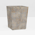 Pigeon and Poodle - PP000375 - Callas Wastebasket - Callas - Silver Lacquered Eggshell