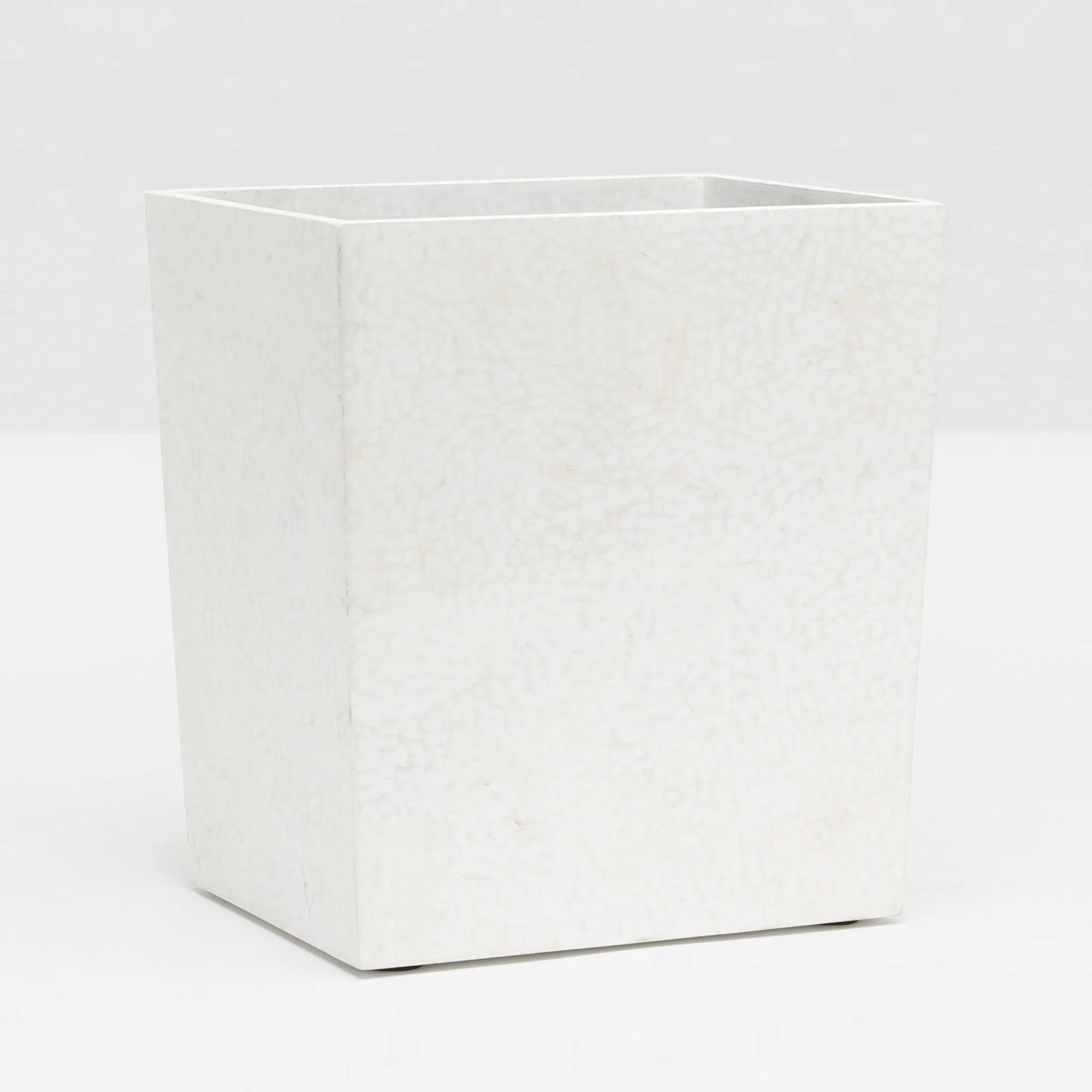 Pigeon and Poodle - PP000385 - Callas Wastebasket - Callas - White Lacquered Eggshell