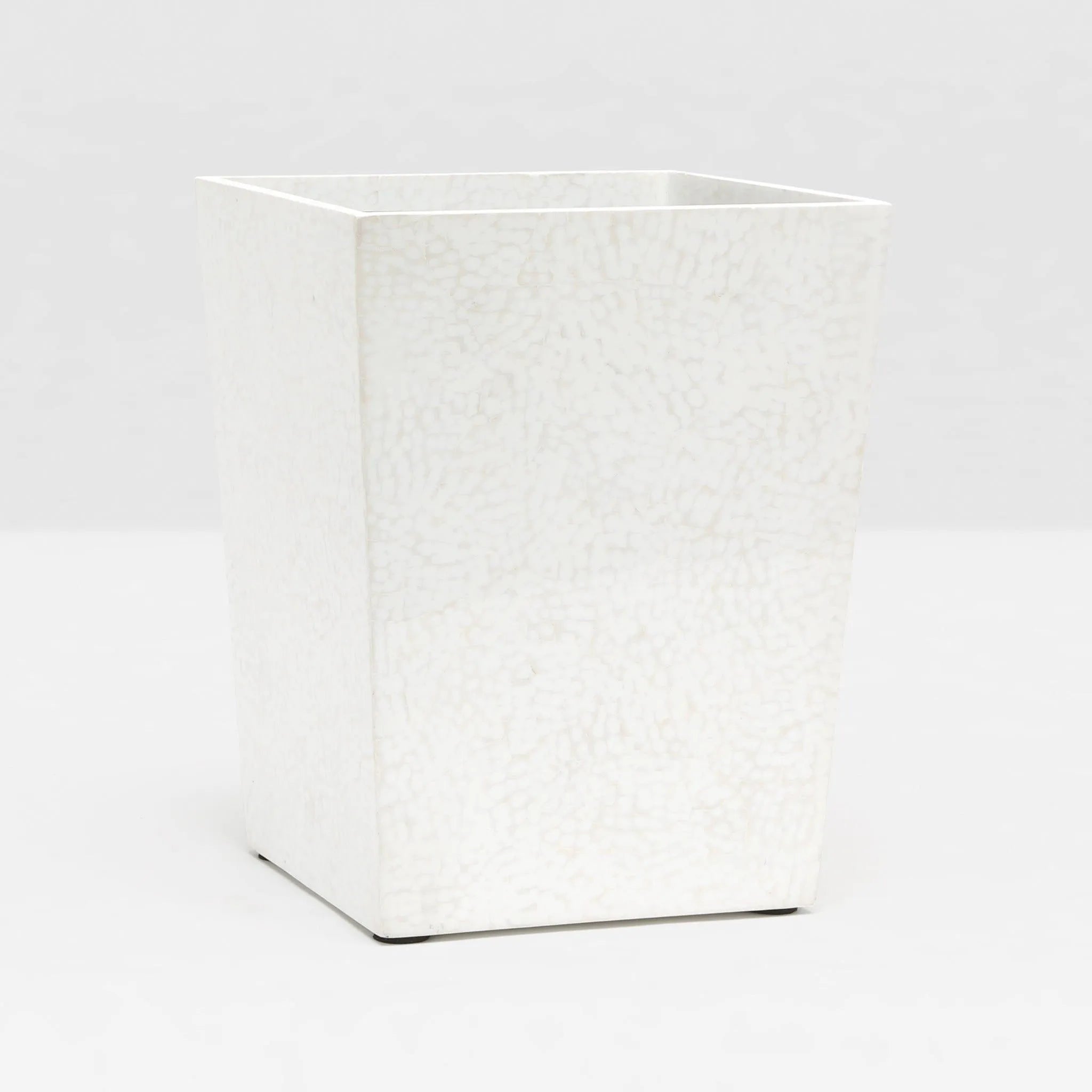 Pigeon and Poodle - PP000385 - Callas Wastebasket - Callas - White Lacquered Eggshell