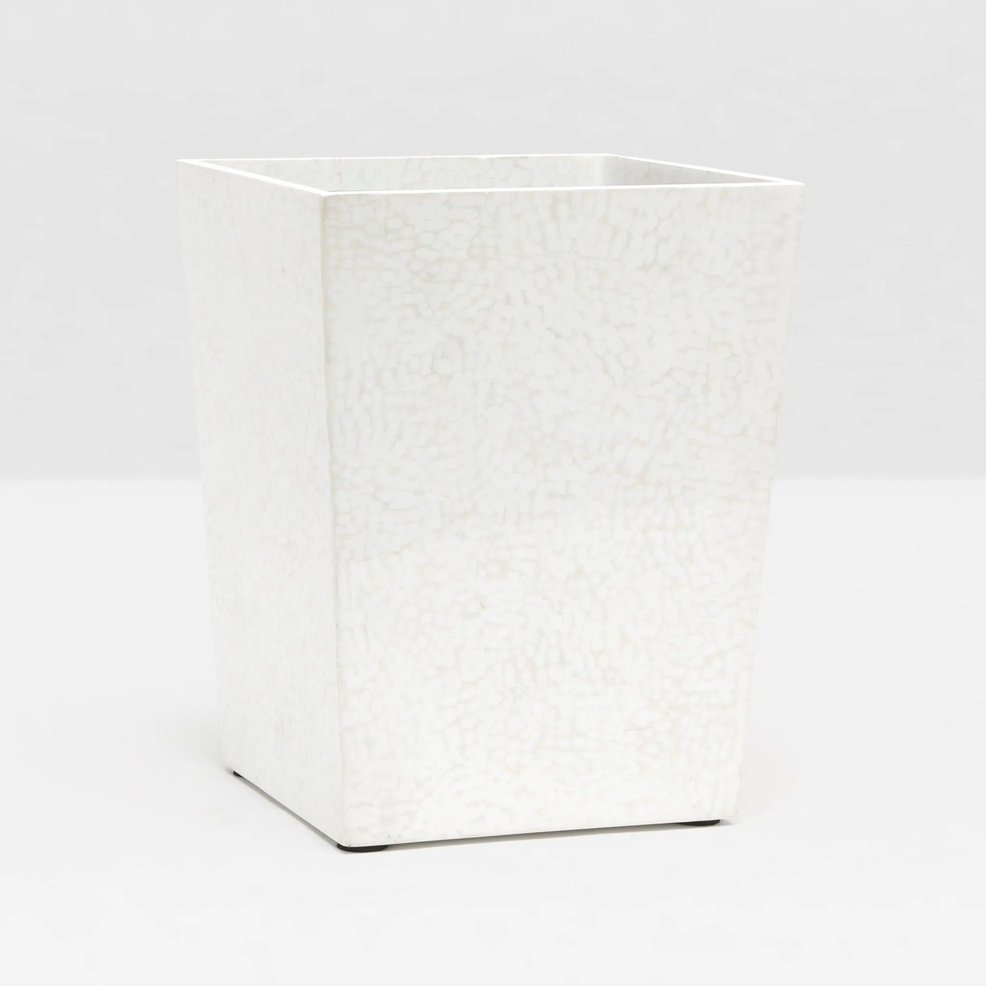 Pigeon and Poodle - PP000385 - Callas Wastebasket - Callas - White Lacquered Eggshell