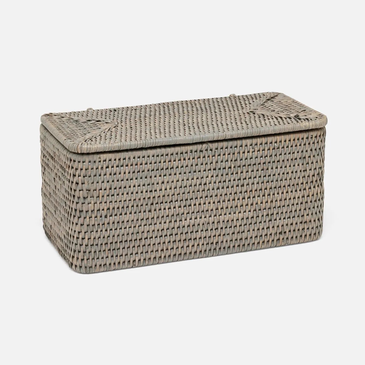 Pigeon and Poodle - PP007232 - Camden Double Toilet Paper Holder - Camden - Natural Woven Rattan