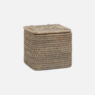 Pigeon and Poodle - PP007443 - Camden Single Toilet Paper Holder - Camden - Gray Woven Rattan