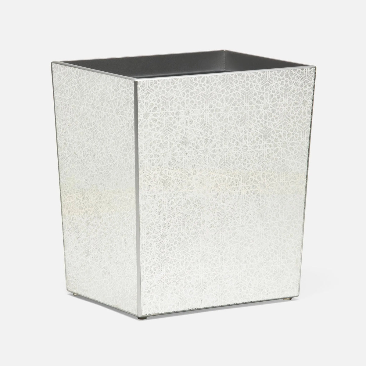 Pigeon and Poodle - PP004158 - Caro Wastebasket - Caro - Silver Medallion Painted Mirror