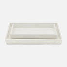 Pigeon and Poodle - PP004914 - Charlotte Trays - Charlotte - White Burl Resin