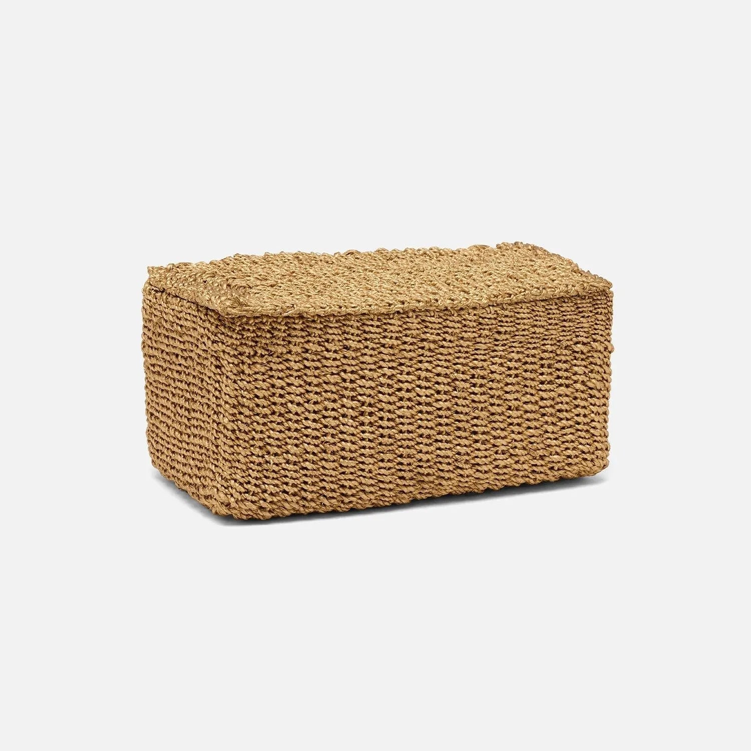 Pigeon and Poodle - PP004394 - Chelston Double Rectangular Toilet Paper Holder - Chelston - Bleached Natural Abaca Fiber