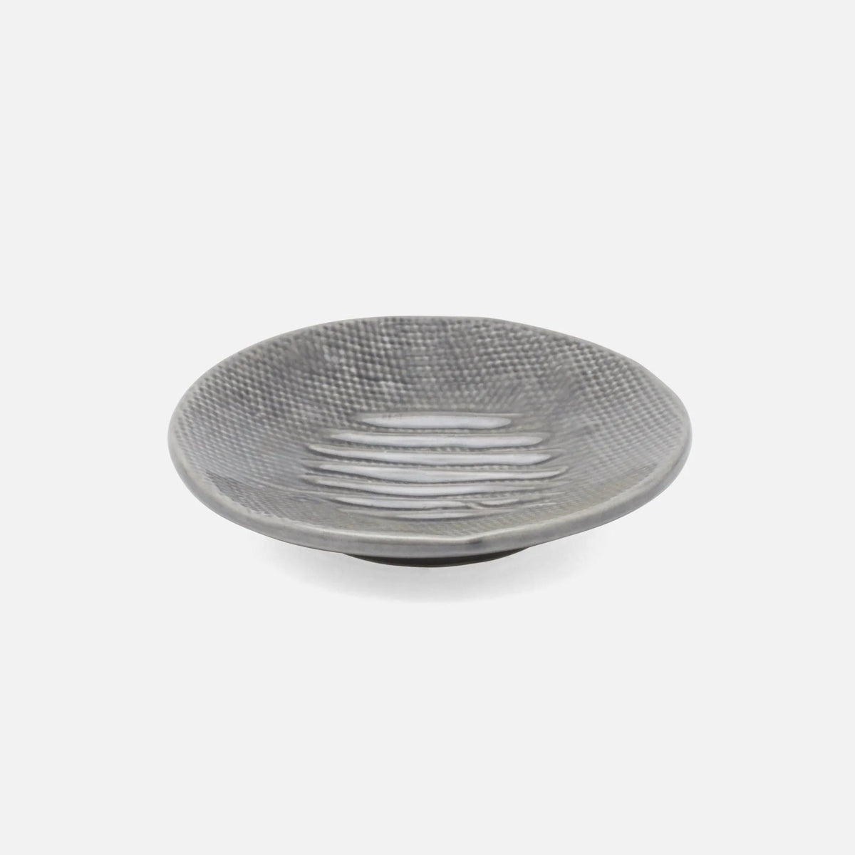 Pigeon and Poodle - PP005197 - Cordoba Soap Dish - Cordoba - Gray Burlap Ceramic