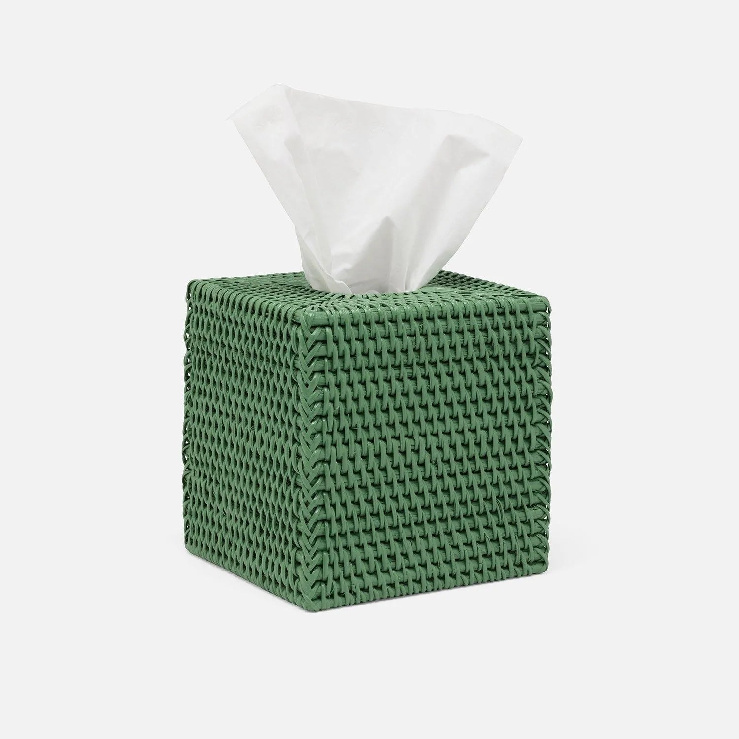 Pigeon and Poodle - PP000509 - Dalton Tissue Box - Dalton - White Rattan