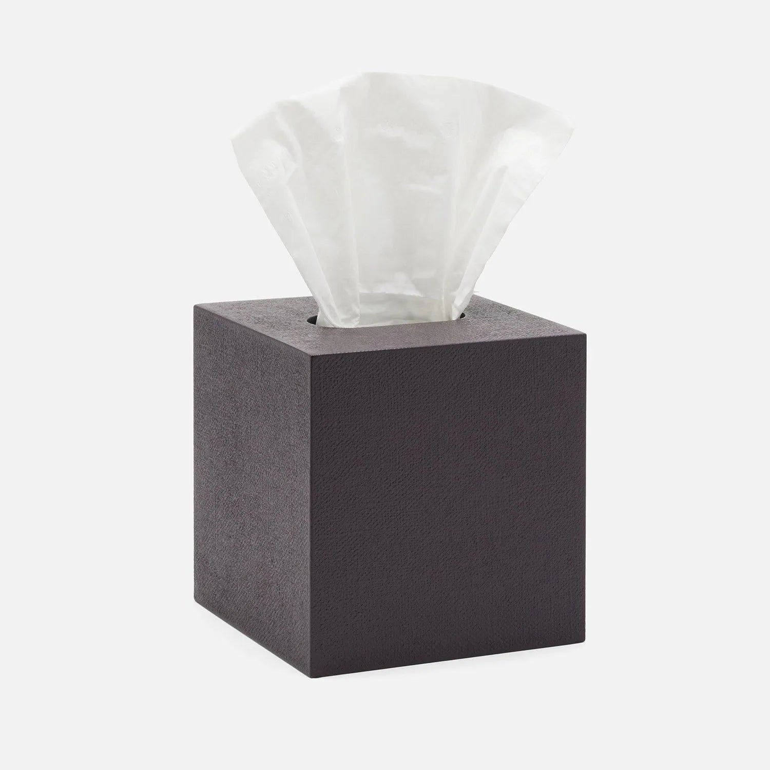 Pigeon and Poodle - PP000533 - Dannes Tissue Box - Dannes - White Faux Belgian Linen