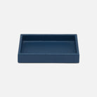 Pigeon and Poodle - PP005562 - Dannes Soap Dish - Dannes - True Navy Faux Belgian Linen