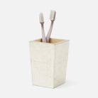Pigeon and Poodle PP007261 Davos Brush Holder in Champagne Gold Silver Leaf