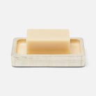 Pigeon and Poodle PP007264 Davos Soap Dish in Champagne Gold Silver Leaf