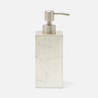 Pigeon and Poodle PP007265 Davos Soap Pump in Champagne Gold Silver Leaf
