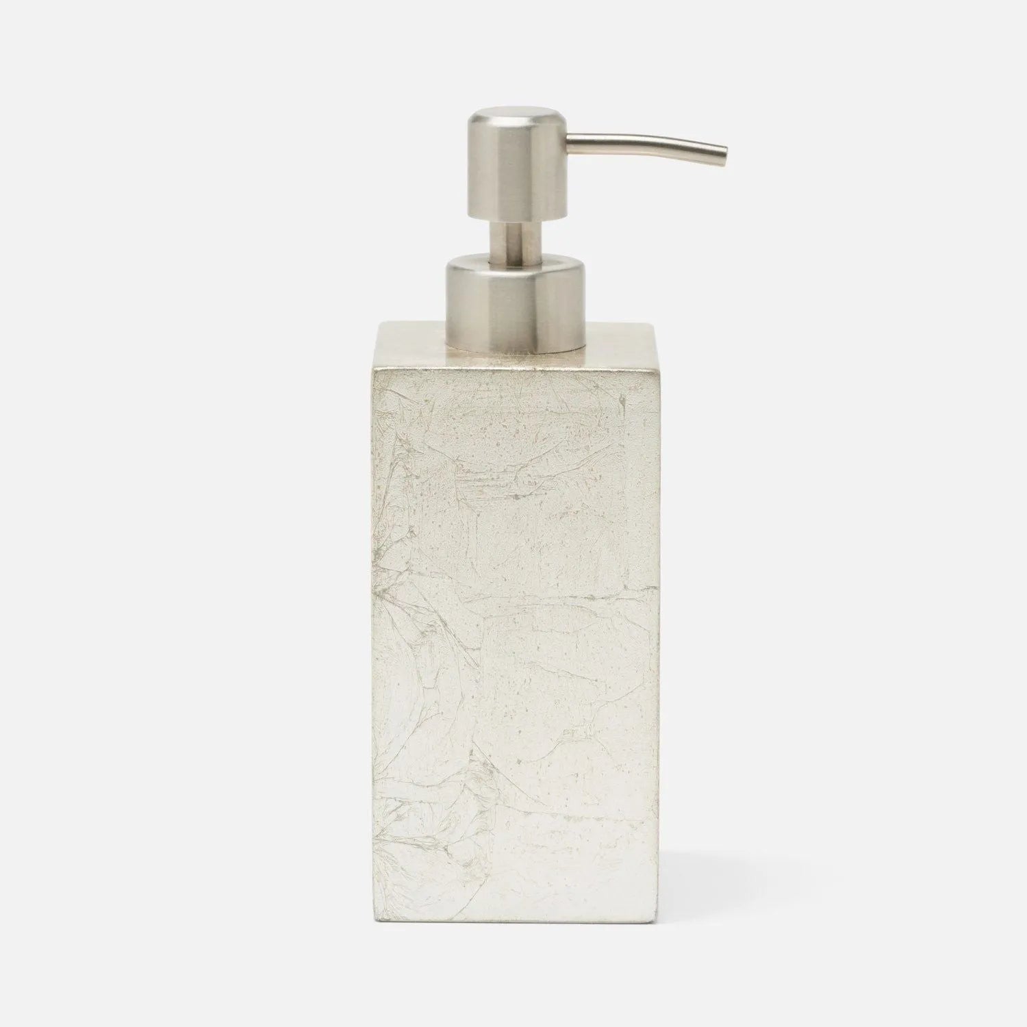 Pigeon and Poodle PP007265 Davos Soap Pump in Champagne Gold Silver Leaf