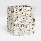 Pigeon and Poodle PP000577 Enna Wastebasket (Square) in Natural Oyster Shell