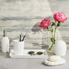Pigeon and Poodle PP000712 Hilo Soap Pump in White Porcelain