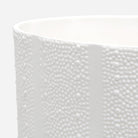 Pigeon and Poodle PP000715 Hilo Wastebasket in White Porcelain