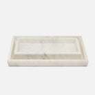 Pigeon and Poodle - PP006065 - Kavala Trays - Kavala - White Marble