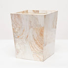 Pigeon and Poodle PP000893 Lugano Wastebasket (Rectangular) in Kabibe Shell