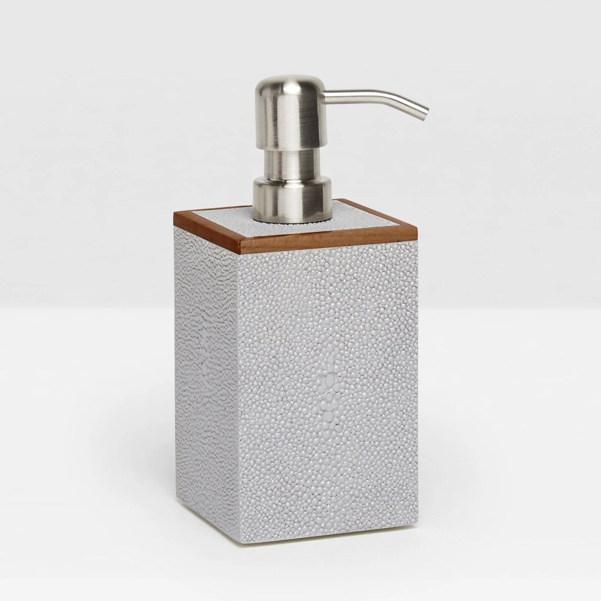 Pigeon and Poodle - PP001018 - Manchester Soap Pump - Manchester - Sand Realistic Faux Shagreen