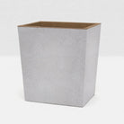 Pigeon and Poodle - PP000935 - Manchester Wastebasket - Manchester - Ash Gray Realistic Faux Shagreen