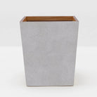Pigeon and Poodle - PP000936 - Manchester Wastebasket - Manchester - Ash Gray Realistic Faux Shagreen
