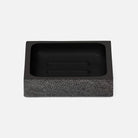 Porte-savon rectangulaire Manchester de Pigeon and Poodle PP000956, gris clair, imitation galuchat réaliste