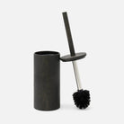 Porte-brosse de toilette Pigeon and Poodle PP007128 Manchester, couleur champignon foncé, imitation galuchat réaliste