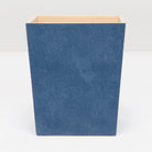 Pigeon and Poodle - PP001010 - Manchester Wastebasket - Manchester - Navy Realistic Faux Shagreen