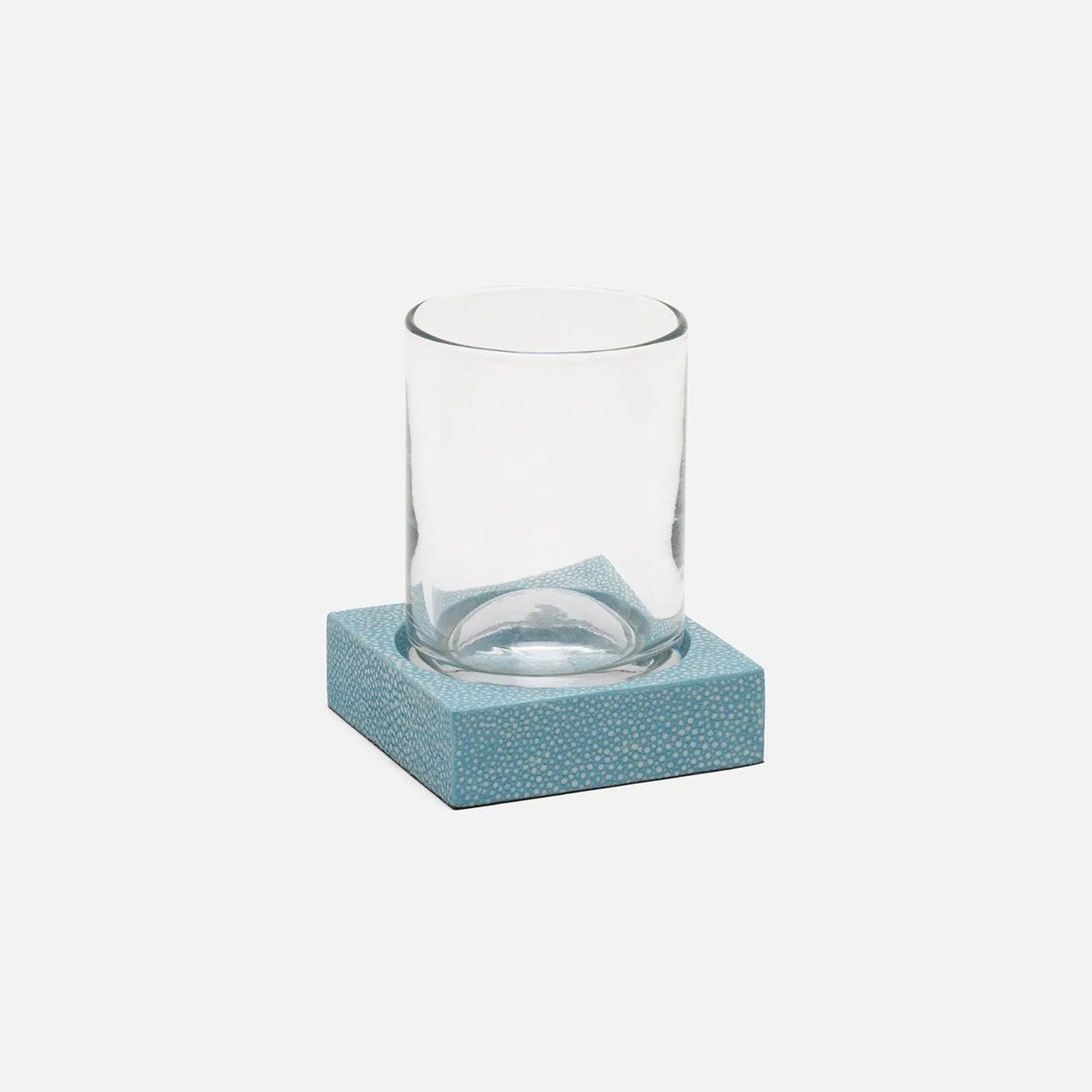 Pigeon and Poodle - PP007643 - Manchester Tumbler Set - Manchester - Powder Blue Realistic Faux Shagreen
