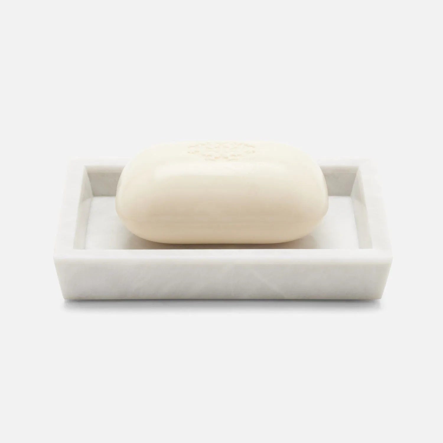 Pigeon and Poodle - PP001118 - Milan Soap Dish - Milan - Gray Romblon Stone
