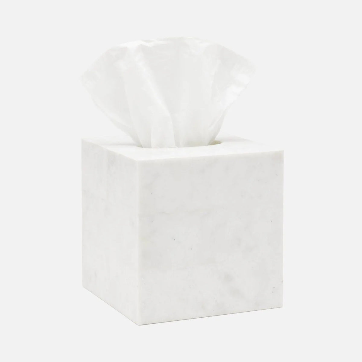 Pigeon and Poodle - PP006756 - Milan Tissue Box - Milan - White Romblon Stone