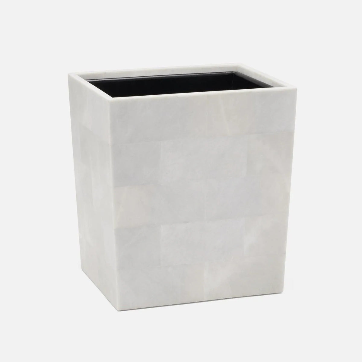 Pigeon and Poodle - PP006763 - Milan Wastebasket - Milan - White Romblon Stone