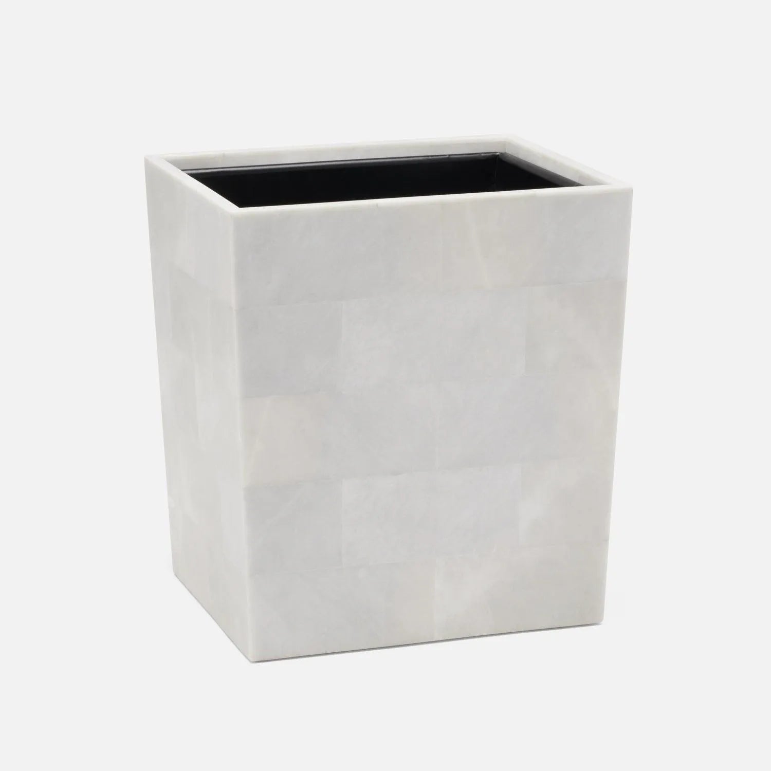 Pigeon and Poodle - PP006763 - Milan Wastebasket - Milan - White Romblon Stone