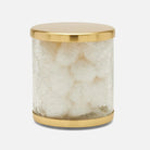 Pigeon and Poodle - PP004881 - Pomaria Canister - Pomaria - Brushed Gold Glass/Stainless Steel
