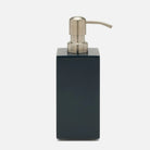 Pigeon and Poodle PP004575 Quincy Soap Pump in Matte Navy Lacquered Wood