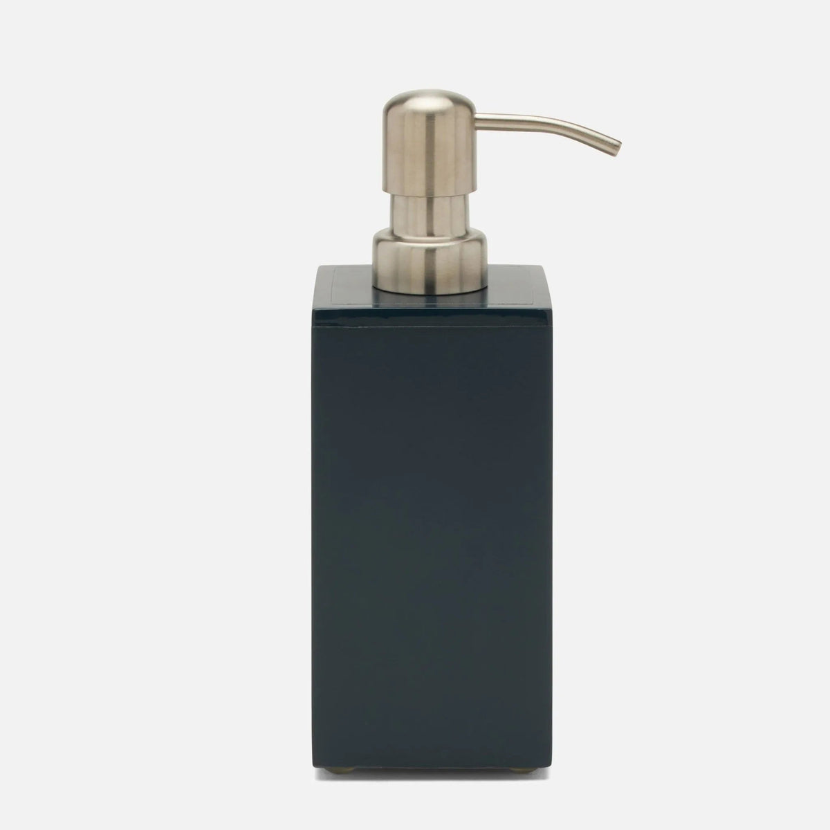 Pigeon and Poodle PP004575 Quincy Soap Pump in Matte Navy Lacquered Wood